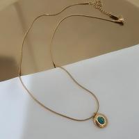 Çelik mini firuze tasli kolye