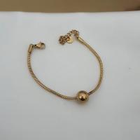 Çelik tek toplu gold rengi bileklik