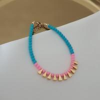 Pembe mavi boncuklu halhal