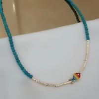 Renkli balik kolye 50 cm