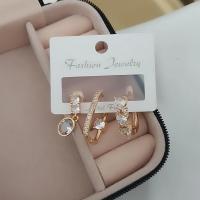 Vip 3 lü küpe taşlı model set