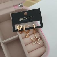Vip 3 lu set yildizli küpe set