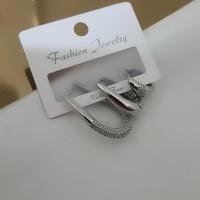 Vip 3 lü silver renk taş detaylı küpe set 