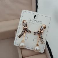 Vip baget taşlı kurele model inci sallantılı küpe 