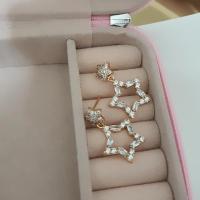 Vip mini baget taşlı yıldız küpe