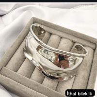 Vip silver renk plaka ithal bileklik