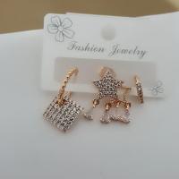 Vip taşlı 3 lü set küpe 