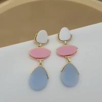Zara model Pembe ve mavi renk küpe 