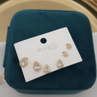Zirkon taşlı 6li damla model set